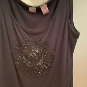 Starburst sequined tank top